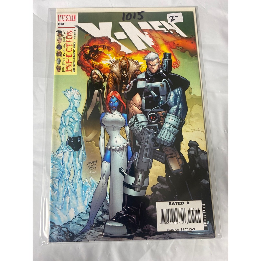 Marvel X-Men #194 Primary Infection Part 1 Humberto Ramos Art Cable Mystique